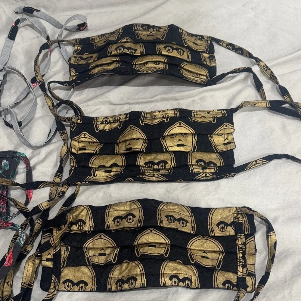 Stylish HOMEMADE Face Masks Set with Unique Patterns